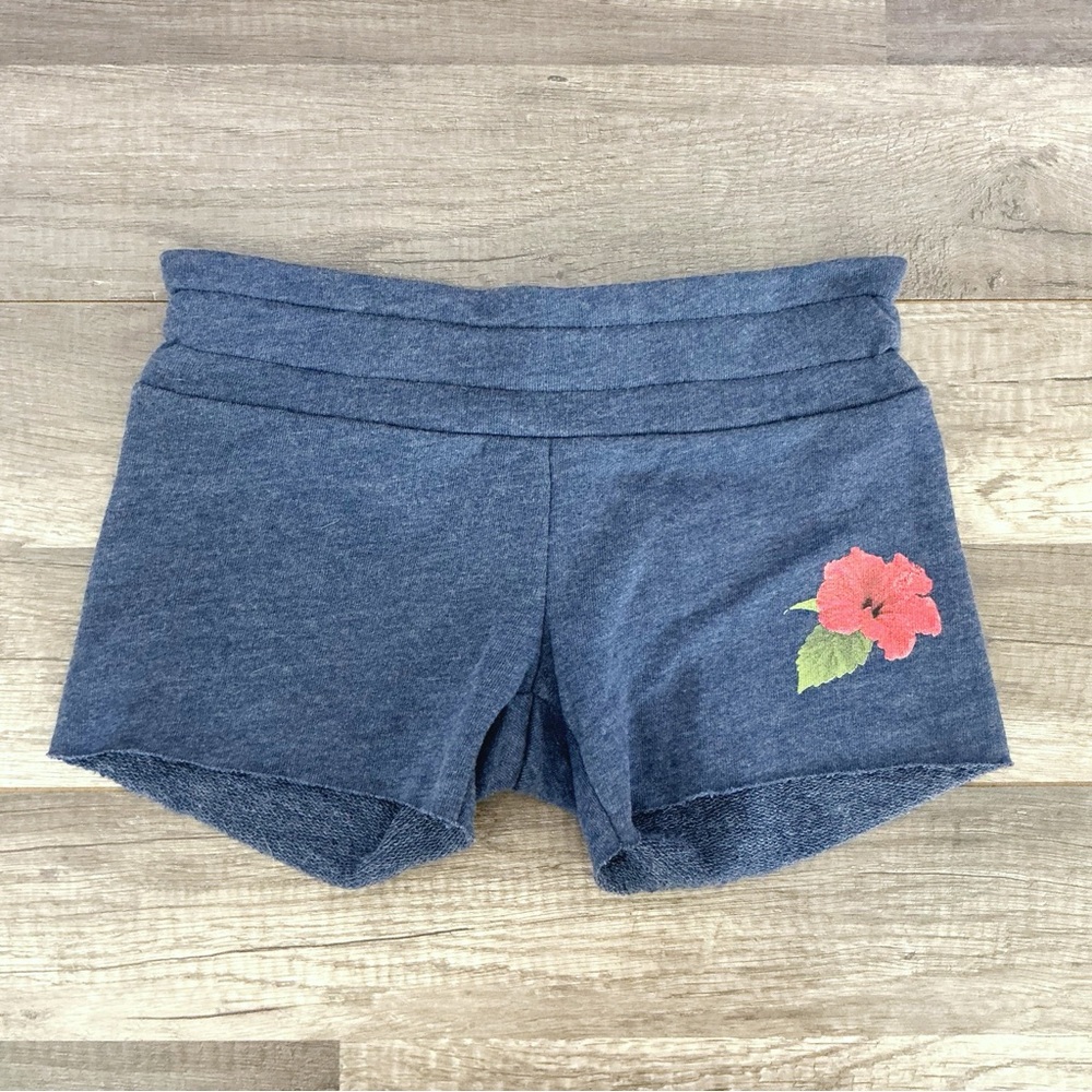 New Wildfox Kids Cutie Shorts Blue Flower Size 7